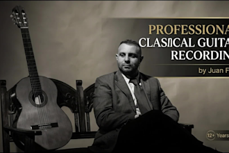 record expressive spanish guitar, latin, tango, classical