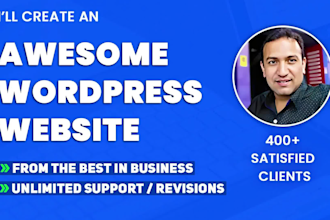 create, design, redesign, revamp, clone, or fix wordpress website