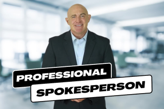 create a male spokesperson video