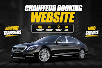 design chauffeur, limousine, and taxi booking website