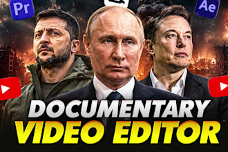 edit faceless documentary style videos for your youtube, faceless video editing