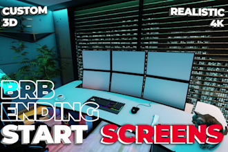 best 3d animated gaming room for starting brb ending