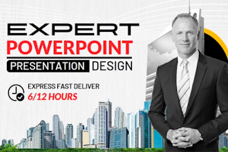 design a creative business powerpoint presentation or pitch deck, google slides