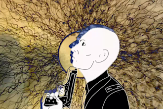 make awesome conceptual trippy footage animated music video