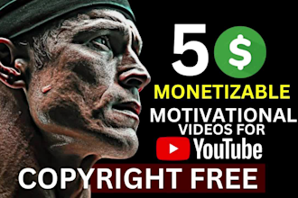 create monetizable motivational videos for youtube