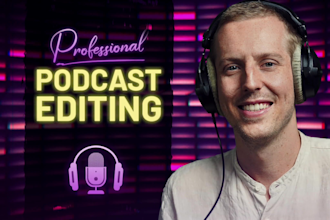 professionally edit, clean, and master your podcast audio