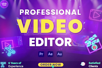do professional video editing and post production in an hour