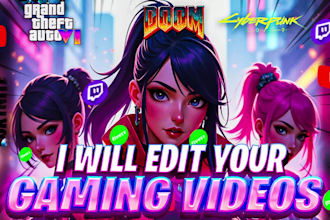 edit your professional or funny gaming videos for youtube
