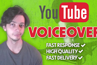 provide a high quality and professional youtube voiceover