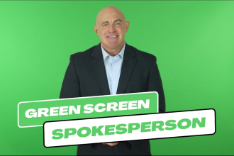 create a male green screen male spokesperson video