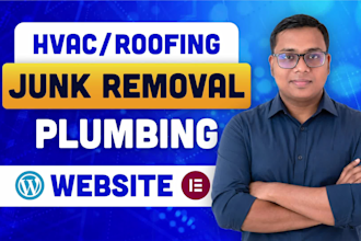 create contractor, construction, hvac, roofing website with local SEO