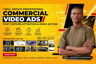 create commercial video ads or promotional video ads for business