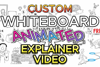 do custom whiteboard animation whiteboard animation explainer video doodle video