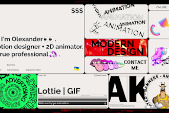 create motion graphics animation in after effects
