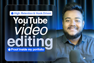 do professional youtube video editing and talking head vsl video editing
