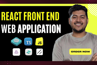 build a modern react frontend with shadcn UI and typescript