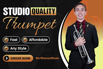 record a studio quality trumpet or flugelhorn solo