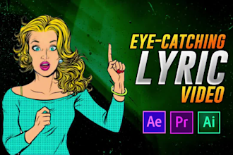create animated lyric music video for your song in 12 hours
