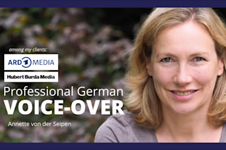 record a female german voice over in a trustworthy charming voice