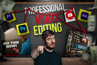 professional video editing for youtube, music and tiktok