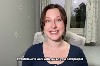 create an engaging british UK female ugc video ad