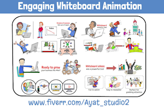 create a custom whiteboard animation explainer doodle video