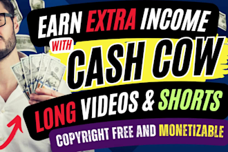 create faceless automated cash cow youtube videos and shorts
