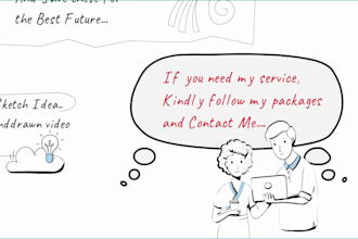 make hand drawn sketch notes explanation video in english