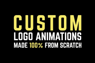 create 100 percent unique custom intro logo animation