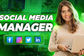 be your social media marketing manager and content creator