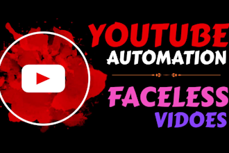 youtube automation of ai and tech video with faceless video editing