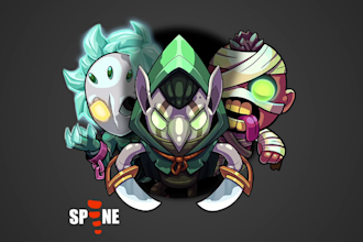 make the best animation for your 2d character with spine 2d