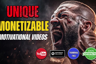 create HD motivational youtube videos, monetizable motivational videos