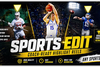 create coach ready highlight reels, sports highlight video, recruiting video