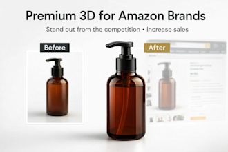 create photorealistic 3d product renders for amazon product, 3d  animation
