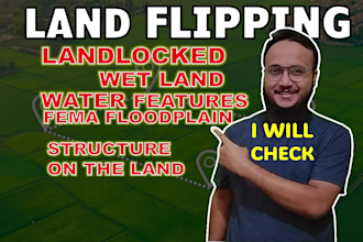 do USA land data scrubbing for real estate land flipping