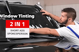 make auto car window tinting or repair services video ads