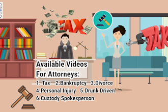 do attorney drunk driving tax divorce etc 2d animated video