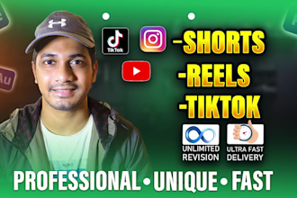 edit short form video for tiktok, reels, and youtube shorts