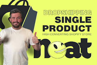 create a professional one product shopify dropshipping store