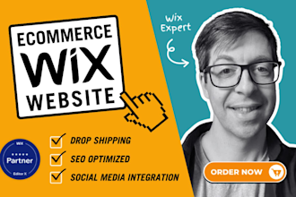 build a wix ecommerce website with dropshipping and SEO