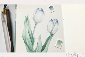 create floral or botanical watercolor illustrations