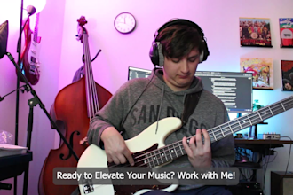 record professional electric bass for your song in any style