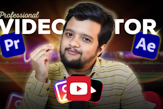 do professional and engaging video editing for youtube