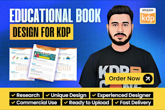 design and format your educational book cover and interior for amazon KDP
