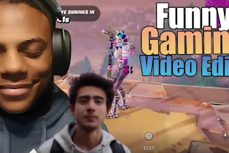 do funny gaming video editing for youtube in 4k quality