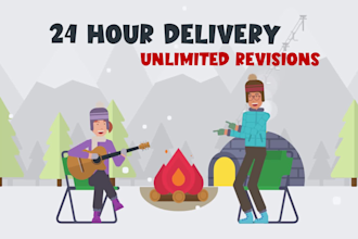 create a 2d animated explainer video within 24 hours