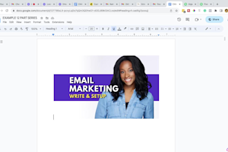 write and set up your email marketing sequence for mailchimp