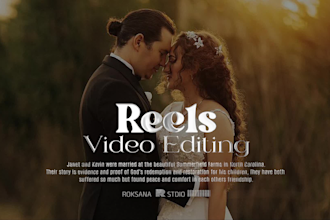 do wedding ig reel, teaser, trailer, highlight, event promo video editing
