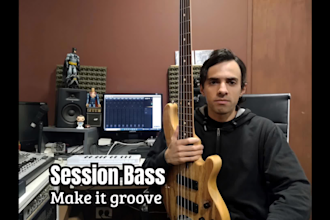 record di bass tracks for  pop, funk and rock song